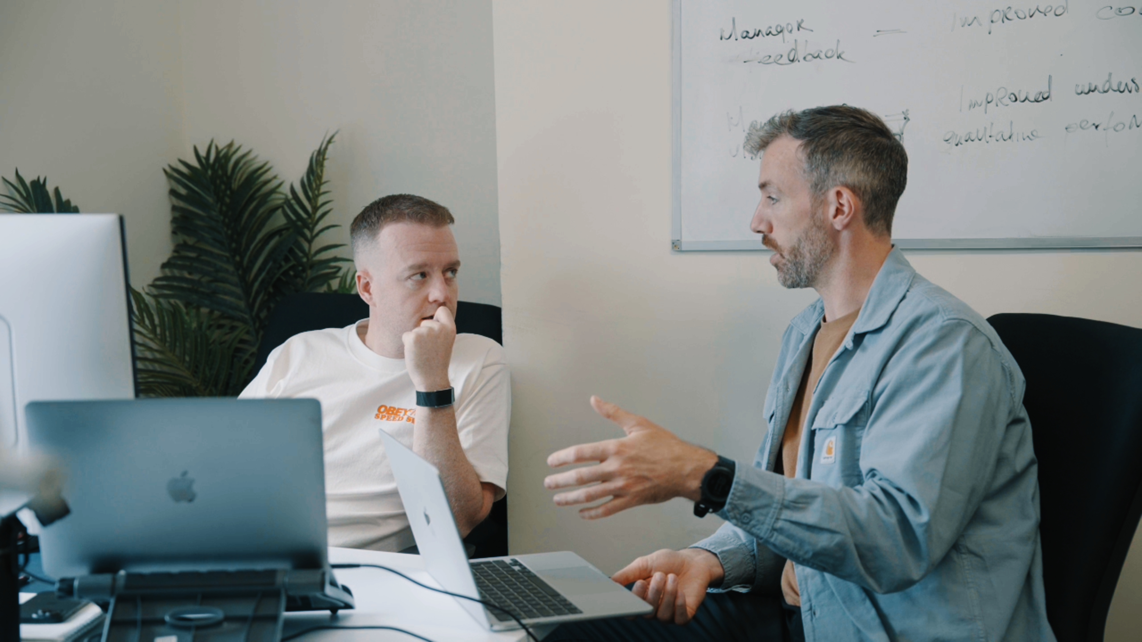 Ross Keating and Eoin Hamilton speaking Marketing Strategy